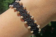 Макраме Гривна Нощна Пеперуда