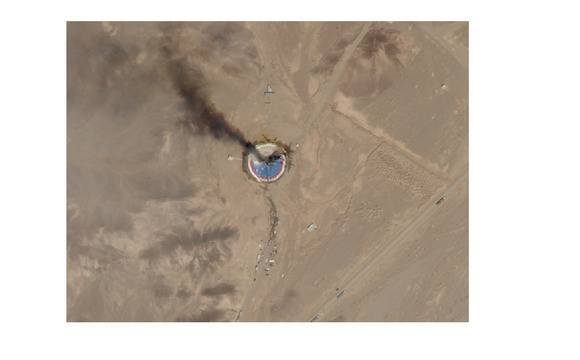 Изстрелване на иранска ракета завърши със страховита експлозия