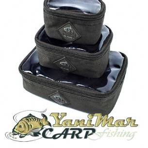 Кутия Nash Pouch Set With Pvc Lid, Аксесоари за риболов на шаран и монтаж на косъм