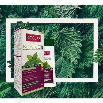 Bioblas Botanic Oils Nettle Shampoo for fine and weak hair with nettle oil Шампоан от коприва за фина и слаба коса с масло от…
