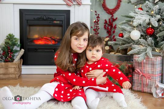 Коледна фотосесия на Ради и Преси