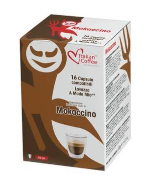 Капсули Italian Coffee Mokaccino съвместими Lavazza A Modo Mio 16 бр