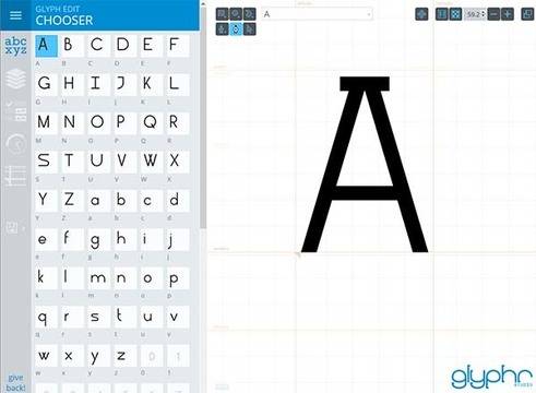 Безплатен онлайн дизайн на шрифтове с Glypr