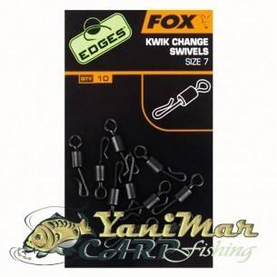 Вирбел Fox – Size 7, клипс за бърза връзка, Аксесоари за риболов на шаран