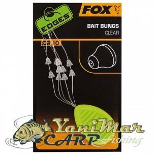 Стопери Fox Edges Bait Bungs Clear, за стръв, Аксесоари за риболов на шаран и монтаж на косъм