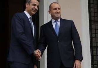 Президентът Румен Радев се срещна с гръцкия премиер Кириакос Мицотакис в Атина