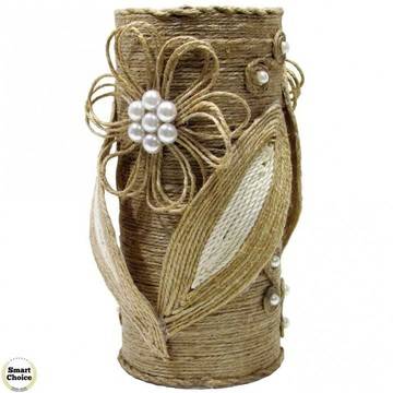 Сувенир – Ваза за сухи цветя с орнаменти – 19 см. Модел DM-9051