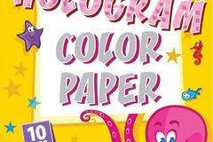 Картон брокатен 250г А4 10 листа сребърен