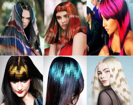 Модерни Прически в Бонбонени Цветове и Цветно Омбре