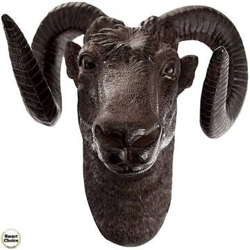 Декорация за стена от полирезин глава на овен – 29 см. Модел – 81-7981