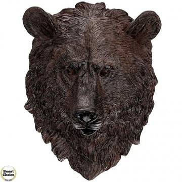Декорация за стена от полирезин глава на мечка – 34 см. Модел – 81-7979