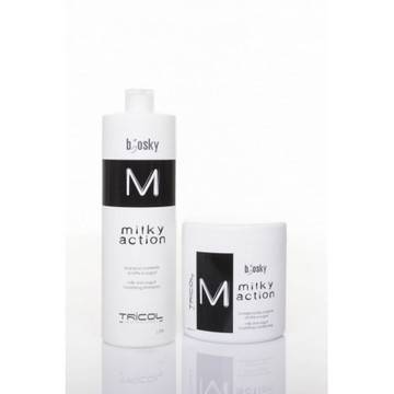Tricol Biosky Milky Action milk and yogurt nourishing conditioning Балсам-Маска за подхранване на косата с млечни протеини…