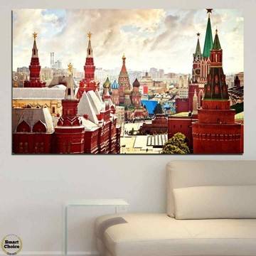 Картина пано за стена от 1 част с приказна илюстрация от Москва - HD-061-1