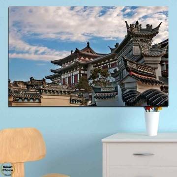 Картина пано за стена от 1 част с традиционна японска архитектура – HD-009-1