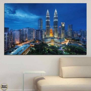 Картина пано за стена от 1 част с Кулите Петронас в Куала Лумпур – HD-326-1