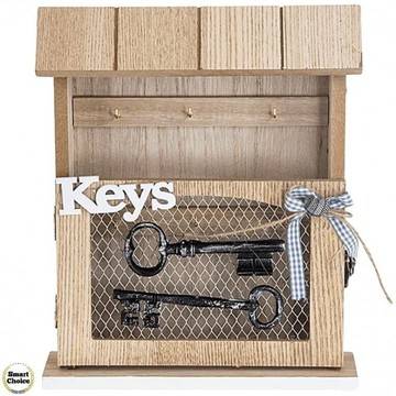 Декоративна дървена кутия за ключове „Keys“ – 27 см. Модел 80-8516