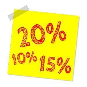 От 10% до 20% отстъпка при удължен срок на доставка