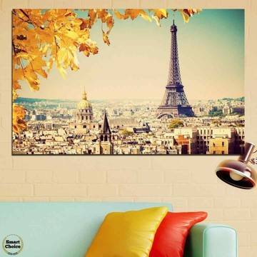 Картина пано за стена от 1 част с изглед от Париж – HD-651-1