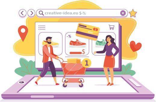 Изработка на онлайн магазин от дигитално студио Creative Idea