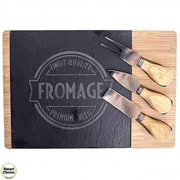 Комплект с плато за сервиране на сирена 30 см. „Fromage“. Модел 76-8470