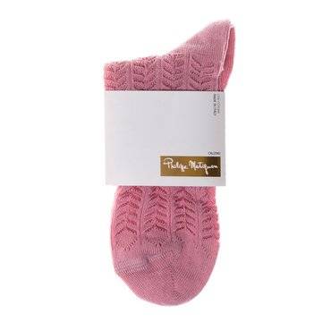 Малена – магазин за италиански розови къси чорапи над глезена Филип Матиньон женски дантелени чорапи над глезените