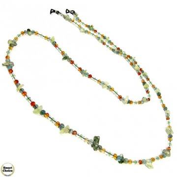 Връзка за очила от естествени камъни Авантюрин и Карнеол – DM-1070