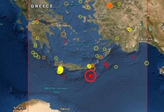 Нов силен трус разлюля Крит |