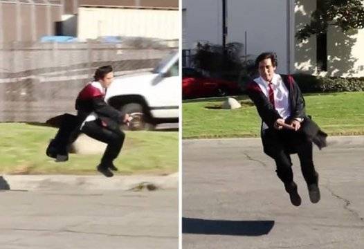 Истински летящ Хари Потър вцепени мрежата, гледан е над 2 милиарда пъти ВИДЕО |