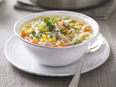 Пилешка супа с грах