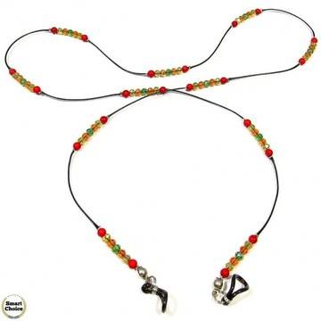 Връзка за очила от естествени камъни Червен корал – DM-1076