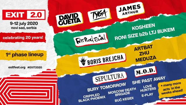 Вече са известни първите участници за EXIT FEST 2020!