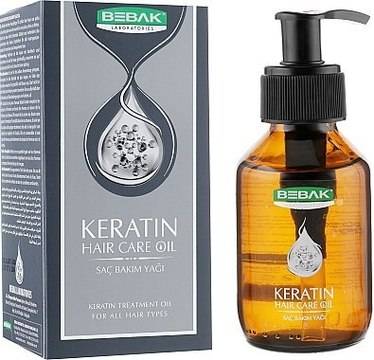 Кератиново масло за подхране и термозащита на косата Bebak Laboratories Original Keratin Hair Care Oil 100мл