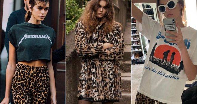 Кая Гербер и нейните любими леопардови дрехи