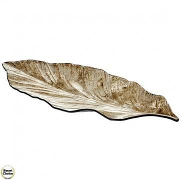 Стъклено плато във формата на листо „Седеф“ – 49 см. Модел 78-8464