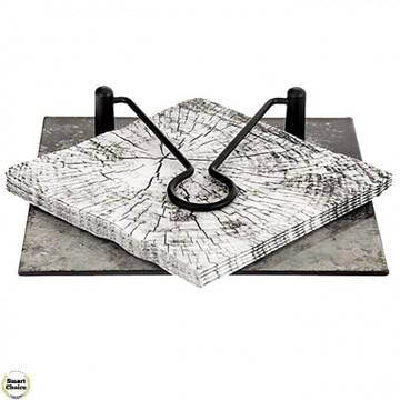 Стъклена поставка за салфетки „Синя приказка“ – 21 см. Модел 78-8456