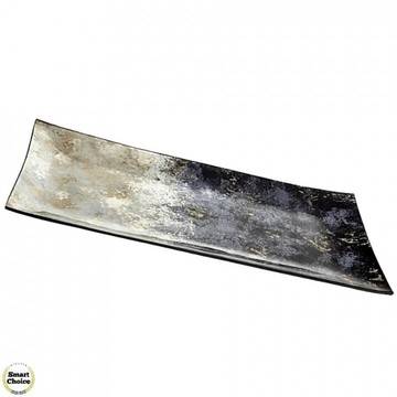 Правоъгълно стъклено плато „Синя приказка“ – 43 см. Модел 78-8453