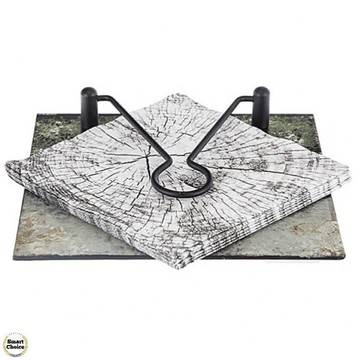 Стъклена поставка за салфетки „Абстракция в зелено“ – 21 см. Модел 78-8462