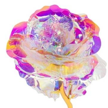 Вечна Златна роза с лед светлина