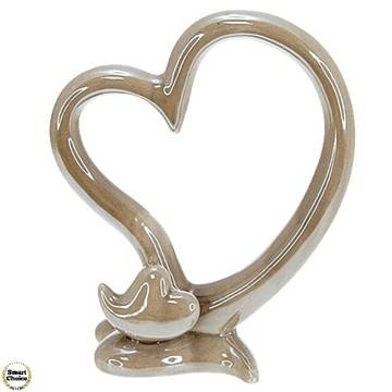 Декоративна статуетка от порцелан – „Две сърца“ – 18 см. Модел – 81-7971