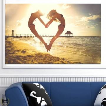 Картина пано за стена от 1 част с лятна ваканция на плажа – HD-560-1