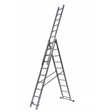 Трираменна професионална стълба 3×10 Drabest