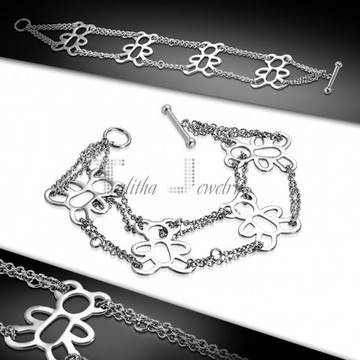 Закачлива и модерна дамска гривна „Мечета“