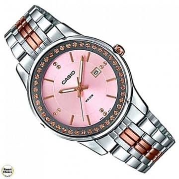 Дамски аналогов ръчен часовник Casio LTP-1358RG-4A. Стоманена верижка