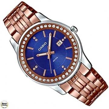 Дамски аналогов ръчен часовник Casio LTP-1358R-2A. Стоманена верижка