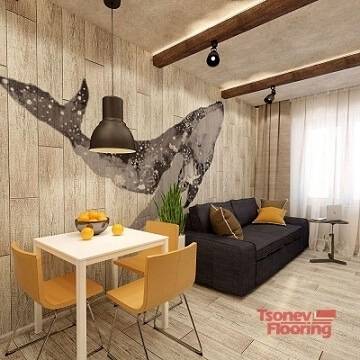 Ламинат на стената