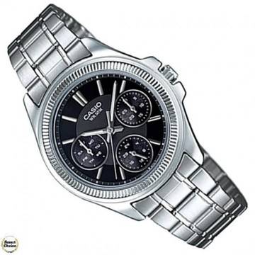 Дамски аналогов ръчен часовник Casio LTP-2088D-1A. Стоманена верижка