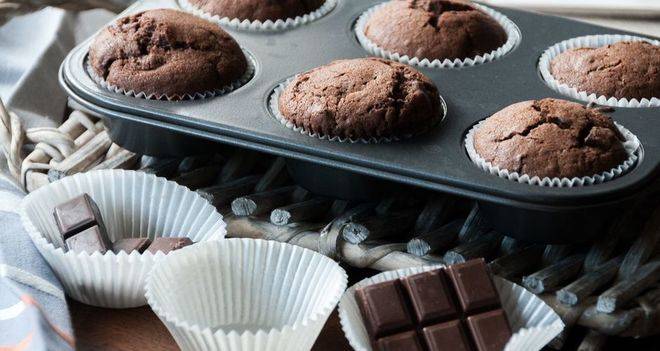Тройно шоколадови мъфини
