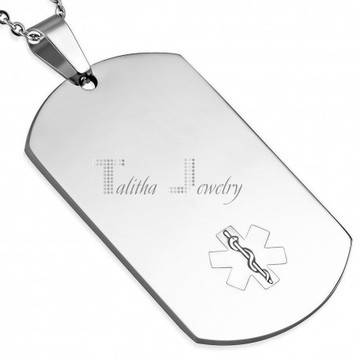 Спаси човешки живот! ID плочка с медицински знак!