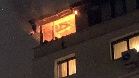 Пожар в жилищен блок в столичния квартал „Манастирски ливади“ (СНИМКИ)