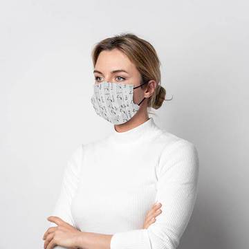 Маска за лице за многократна употреба, с джоб за филтър